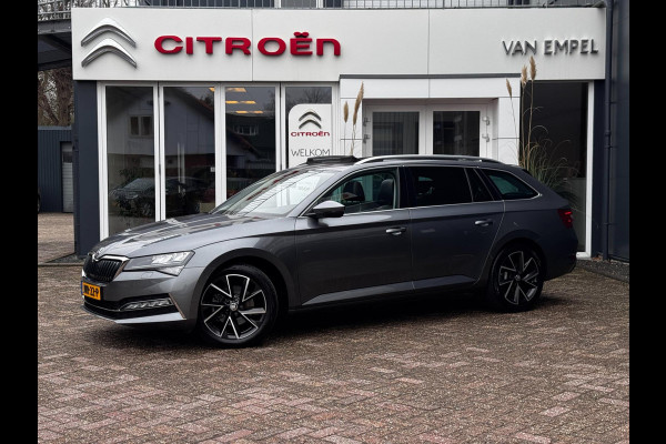 Škoda Superb Combi 1.4 TSI iV Sportline Business | 218 PK | 93% SOH | Pano | Trekhaak | Camera | Stoelverwarming | Memory