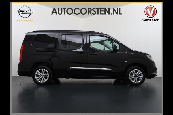 Toyota PROACE CITY Verso Electric AUT. 7persoons !Active Long Navi Camera Trekhaak Klapraam-in-klep PDC-a+v LM Dual-ECC 2-Schuifdeuren Cruise ESP Bordherkenning ABS Connect Visio Park 1 Smartphone-Oplader Dakrails Priv.Glas  50 kWh 3 fase 11kw lader ! Orig. NLse auto 1e eigenaar € 54.000 nieuw