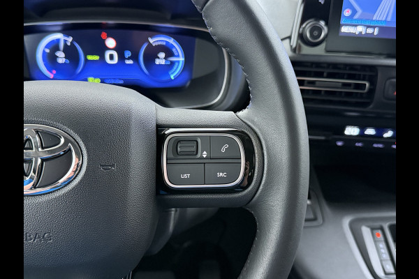 Toyota PROACE CITY Verso Electric AUT. 7persoons !Active Long Navi Camera Trekhaak Klapraam-in-klep PDC-a+v LM Dual-ECC 2-Schuifdeuren Cruise ESP Bordherkenning ABS Connect Visio Park 1 Smartphone-Oplader Dakrails Priv.Glas  50 kWh 3 fase 11kw lader ! Orig. NLse auto 1e eigenaar € 54.000 nieuw