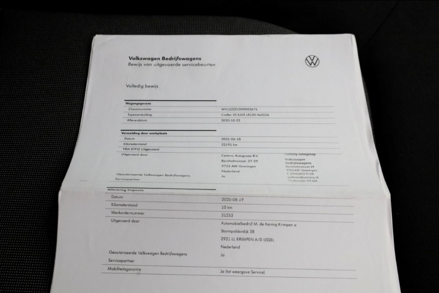 Volkswagen Crafter 35 2.0 TDI 177pk L4H3 RWD (L3H2) Maxi Navi/Camera Laadklep 500kg 10-2020