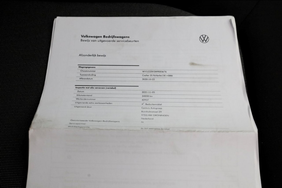 Volkswagen Crafter 35 2.0 TDI 177pk L4H3 RWD (L3H2) Maxi Navi/Camera Laadklep 500kg 10-2020