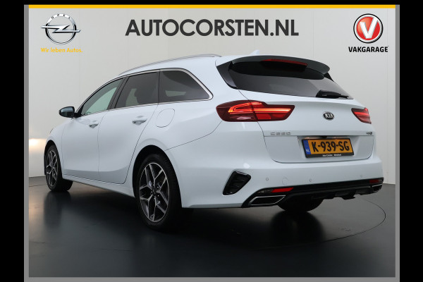 Kia Ceed Sportswagon T-120PK GT-Line Camera Apple Carplay/Android Zwarte-Hemel Navi Ecc Cruise Pdc 1/2 Leder 17"lm Regensensor Rijstrooksensor Led Bluetooth Verkeersbord detectie Connected 1e Eigenaar EURO6 Volledig Kia-Dealer OnderhoudenOrig.NLse auto