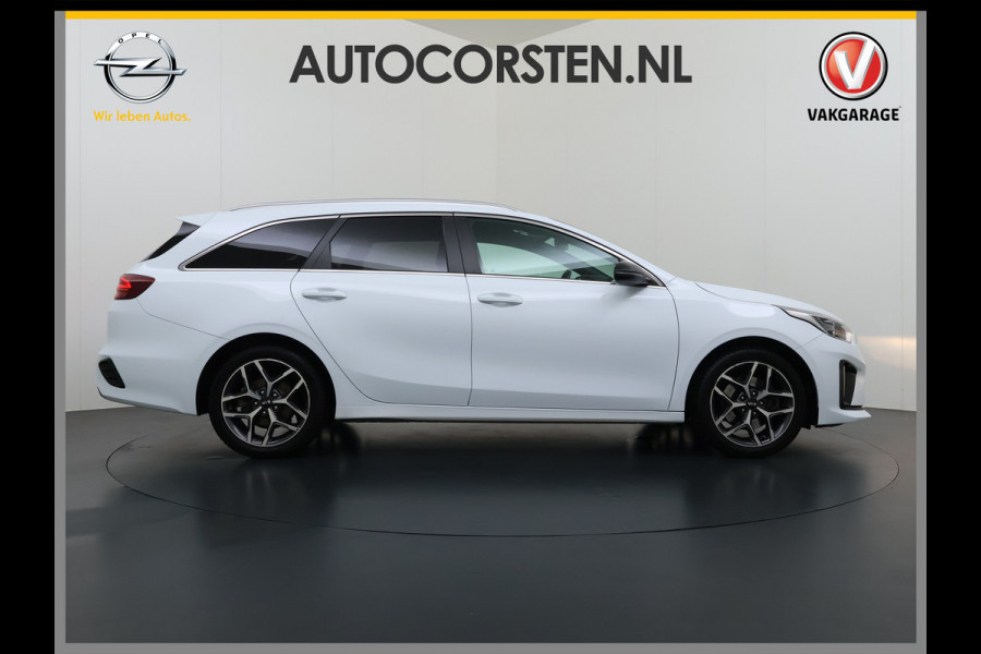 Kia Ceed Sportswagon T-120PK GT-Line Camera Apple Carplay/Android Zwarte-Hemel Navi Ecc Cruise Pdc 1/2 Leder 17"lm Regensensor Rijstrooksensor Led Bluetooth Verkeersbord detectie Connected 1e Eigenaar EURO6 Volledig Kia-Dealer OnderhoudenOrig.NLse auto