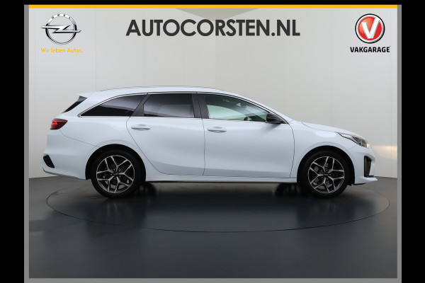 Kia Ceed Sportswagon T-120PK GT-Line Camera Apple Carplay/Android Zwarte-Hemel Navi Ecc Cruise Pdc 1/2 Leder 17"lm Regensensor Rijstrooksensor Led Bluetooth Verkeersbord detectie Connected 1e Eigenaar EURO6 Volledig Kia-Dealer OnderhoudenOrig.NLse auto