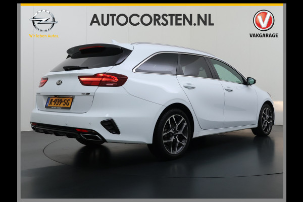 Kia Ceed Sportswagon T-120PK GT-Line Camera Apple Carplay/Android Zwarte-Hemel Navi Ecc Cruise Pdc 1/2 Leder 17"lm Regensensor Rijstrooksensor Led Bluetooth Verkeersbord detectie Connected 1e Eigenaar EURO6 Volledig Kia-Dealer OnderhoudenOrig.NLse auto