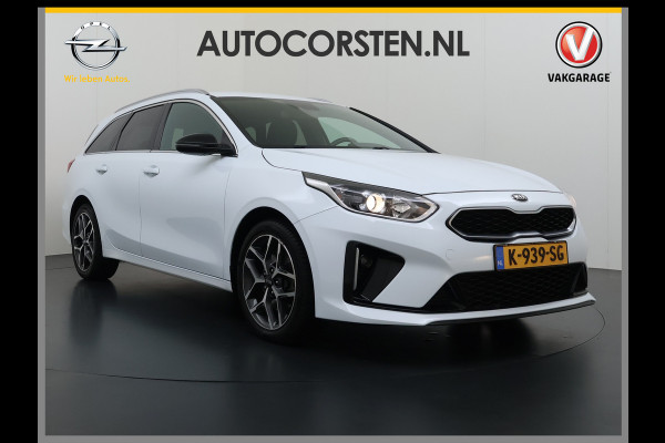 Kia Ceed Sportswagon T-120PK GT-Line Camera Apple Carplay/Android Zwarte-Hemel Navi Ecc Cruise Pdc 1/2 Leder 17"lm Regensensor Rijstrooksensor Led Bluetooth Verkeersbord detectie Connected 1e Eigenaar EURO6 Volledig Kia-Dealer OnderhoudenOrig.NLse auto