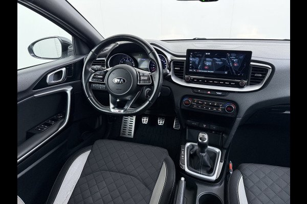 Kia Ceed Sportswagon T-120PK GT-Line Camera Apple Carplay/Android Zwarte-Hemel Navi Ecc Cruise Pdc 1/2 Leder 17"lm Regensensor Rijstrooksensor Led Bluetooth Verkeersbord detectie Connected 1e Eigenaar EURO6 Volledig Kia-Dealer OnderhoudenOrig.NLse auto