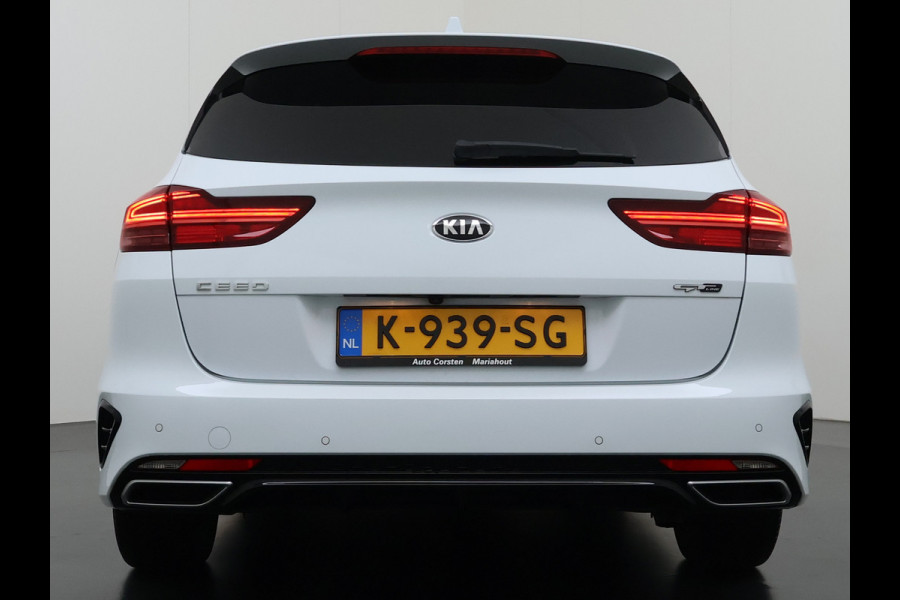 Kia Ceed Sportswagon T-120PK GT-Line Camera Apple Carplay/Android Zwarte-Hemel Navi Ecc Cruise Pdc 1/2 Leder 17"lm Regensensor Rijstrooksensor Led Bluetooth Verkeersbord detectie Connected 1e Eigenaar EURO6 Volledig Kia-Dealer OnderhoudenOrig.NLse auto