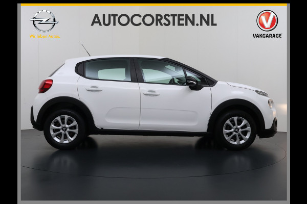 Citroën C3 1.2 Navi Apple Carplay Android MirrorLink PDC Connect LMv Ecc Cruise Elektr.Spiegels+Verwarmd SpoorAssist Regensensor Feel Tel.  Lane Assist S&S Tech Feel Distributie bij 89.194 km vervangen! Slechts 40 euro per maand wegenbelasting 4 Seizoens-banden Orig. Nederlandse auto EURO6 1e Eigenaar (lease)