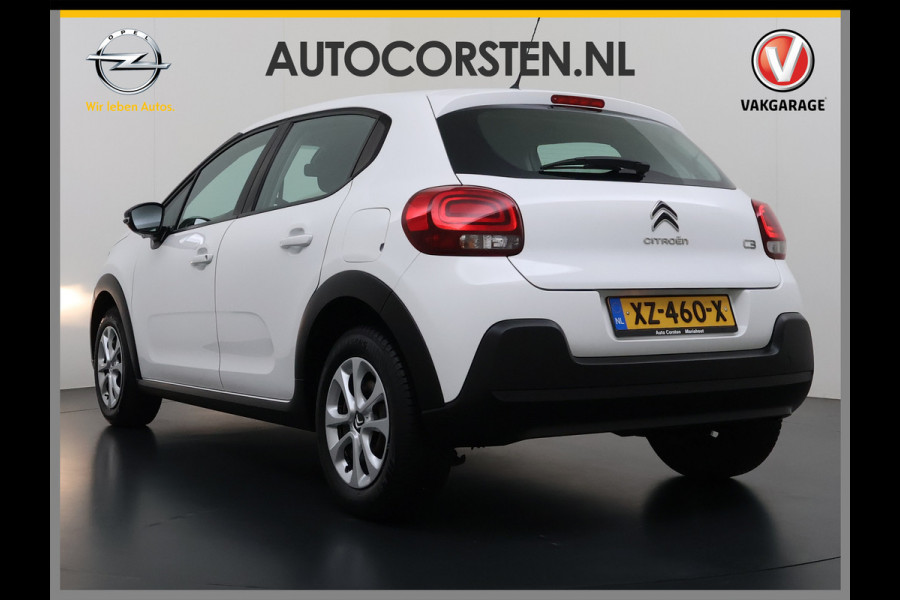 Citroën C3 1.2 Navi Apple Carplay Android MirrorLink PDC Connect LMv Ecc Cruise Elektr.Spiegels+Verwarmd SpoorAssist Regensensor Feel Tel.  Lane Assist S&S Tech Feel Distributie bij 89.194 km vervangen! Slechts 40 euro per maand wegenbelasting 4 Seizoens-banden Orig. Nederlandse auto EURO6 1e Eigenaar (lease)