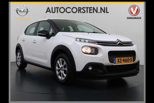 Citroën C3 1.2 Navi Apple Carplay Android MirrorLink PDC Connect LMv Ecc Cruise Elektr.Spiegels+Verwarmd SpoorAssist Regensensor Feel Tel.  Lane Assist S&S Tech Feel Distributie bij 89.194 km vervangen! Slechts 40 euro per maand wegenbelasting 4 Seizoens-banden Orig. Nederlandse auto EURO6 1e Eigenaar (lease)