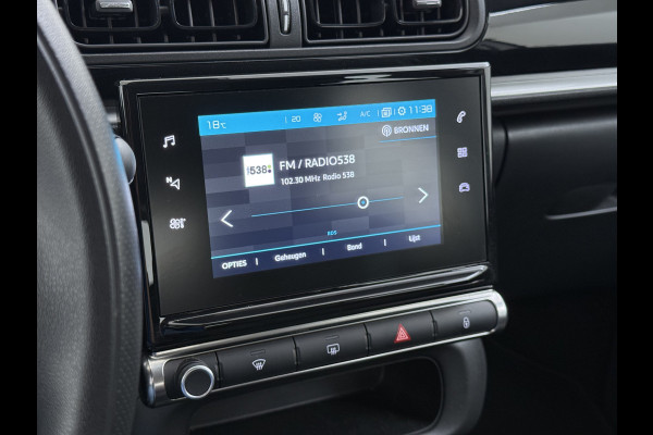 Citroën C3 1.2 Navi Apple Carplay Android MirrorLink PDC Connect LMv Ecc Cruise Elektr.Spiegels+Verwarmd SpoorAssist Regensensor Feel Tel.  Lane Assist S&S Tech Feel Distributie bij 89.194 km vervangen! Slechts 40 euro per maand wegenbelasting 4 Seizoens-banden Orig. Nederlandse auto EURO6 1e Eigenaar (lease)