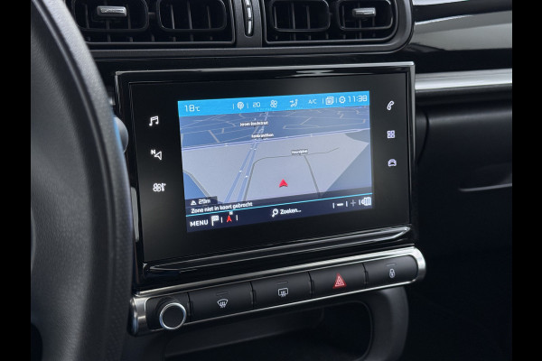Citroën C3 1.2 Navi Apple Carplay Android MirrorLink PDC Connect LMv Ecc Cruise Elektr.Spiegels+Verwarmd SpoorAssist Regensensor Feel Tel.  Lane Assist S&S Tech Feel Distributie bij 89.194 km vervangen! Slechts 40 euro per maand wegenbelasting 4 Seizoens-banden Orig. Nederlandse auto EURO6 1e Eigenaar (lease)