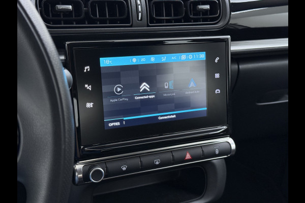 Citroën C3 1.2 Navi Apple Carplay Android MirrorLink PDC Connect LMv Ecc Cruise Elektr.Spiegels+Verwarmd SpoorAssist Regensensor Feel Tel.  Lane Assist S&S Tech Feel Distributie bij 89.194 km vervangen! Slechts 40 euro per maand wegenbelasting 4 Seizoens-banden Orig. Nederlandse auto EURO6 1e Eigenaar (lease)