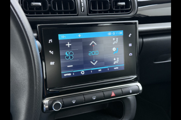 Citroën C3 1.2 Navi Apple Carplay Android MirrorLink PDC Connect LMv Ecc Cruise Elektr.Spiegels+Verwarmd SpoorAssist Regensensor Feel Tel.  Lane Assist S&S Tech Feel Distributie bij 89.194 km vervangen! Slechts 40 euro per maand wegenbelasting 4 Seizoens-banden Orig. Nederlandse auto EURO6 1e Eigenaar (lease)