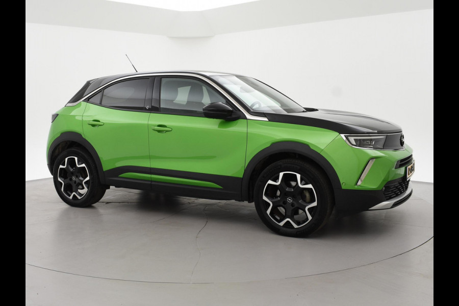 Opel Mokka-e ULTIMATE 50 KWH TWO TONE 94% SOH + LEDER/ALCANTARA | STOEL/STUURVERW. | 18 INCH | MATCHA GREEN