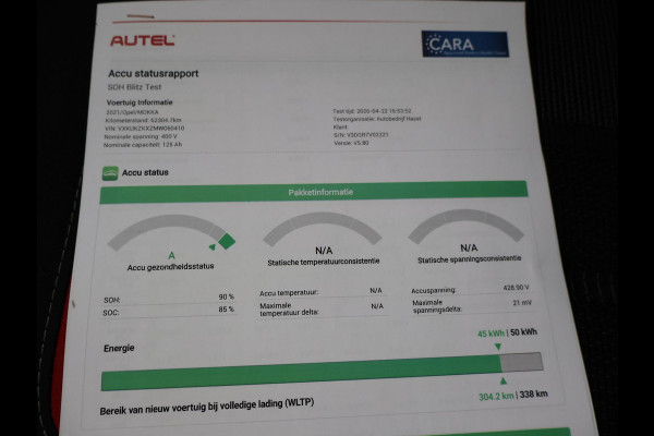 Opel Mokka-e GS LINE 50 KWH 90% SOH + CAMERA | ADAPTIVE CRUISE | CARPLAY | NAVIGATIE