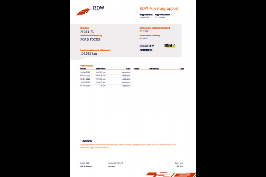 Ford Focus 1.5 EcoBoost ST Line X Business 2021 AUT NAVI NAP