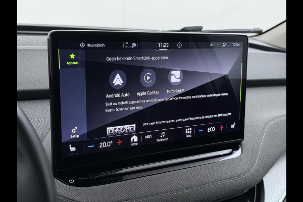 Škoda ENYAQ iV 80 82kwh 204PK Soh 96% Camera 1/2 Leer Apple Carplay Android Warmtepomp First Edition Navi 3-Zone-Ecc 19"lm PDC-a+v Adaptive-Cru Lane-Assist Luxus E-Call Stuurverwarming Led Isofix Keyless-Go DAB Rijstrooksensor Origineel Nederlandse Auto Nieuwprijs €  53.000,-