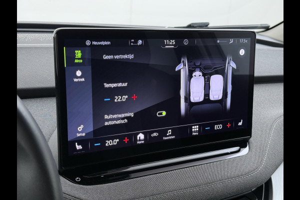 Škoda ENYAQ iV 80 82kwh 204PK Soh 96% Camera 1/2 Leer Apple Carplay Android Warmtepomp First Edition Navi 3-Zone-Ecc 19"lm PDC-a+v Adaptive-Cru Lane-Assist Luxus E-Call Stuurverwarming Led Isofix Keyless-Go DAB Rijstrooksensor Origineel Nederlandse Auto Nieuwprijs €  53.000,-