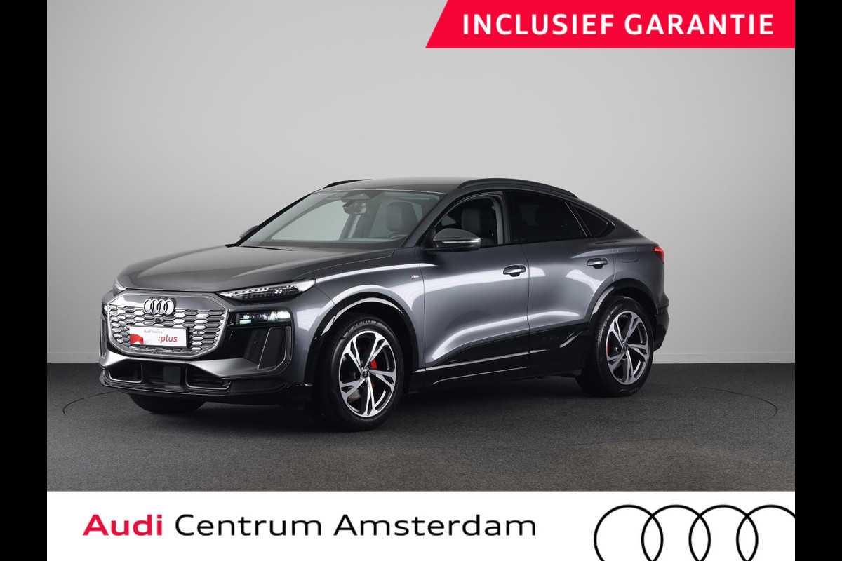 Audi Q6 Sportback e-tron S edition performance 100 kWh 306pk | Lederen bekleding | Trekhaak | Elektrisch verstelbare voorstoelen + geheugen | MMI Bijrijdersscherm | Verlengde garantie