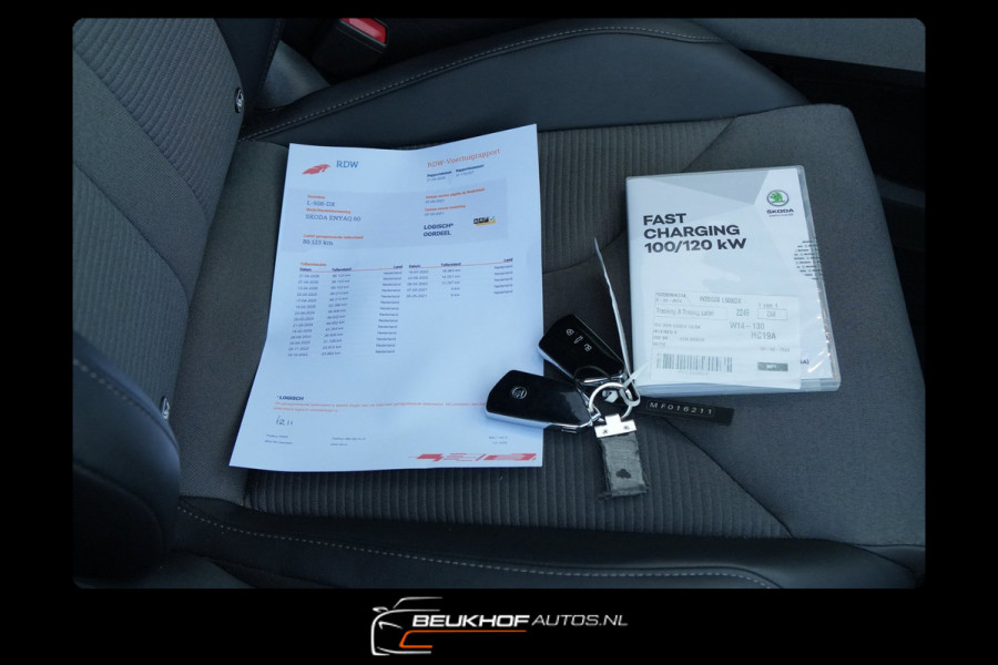 Škoda ENYAQ iV 60 Carplay Navi Pano Leer Camera Soh 93.5%