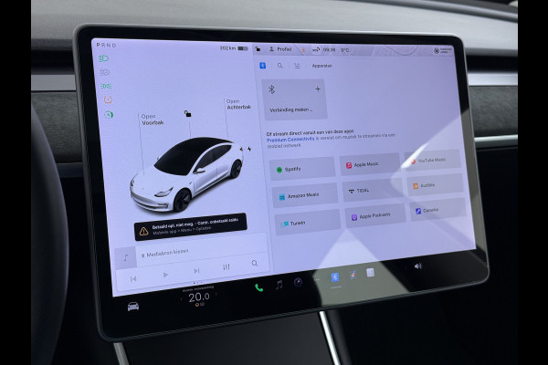 Tesla Model 3 RWD LFP-Accu SR plus Soh 91% 325PK Lmv 18" AutoPilot FSD Leder Panoramadak Adaptive-Cruise Camera's Elektr.-Stuur+Stoelen+Spiege Navi LED Comfortstoelen ACC DAB Voorverwarmen interieur via App Keyless One-Pedal-Drive Origineel Nederlandse auto tot 11kw laden thuis!
