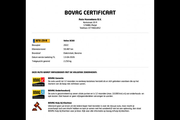 Volvo XC60 2.0 T6 Plug-in hybrid AWD Plus Dark Long range | Trekhaak | Open dak | Adapt. cruise | Stuur-/stoelverwarming | Memory | Harman/Kardon