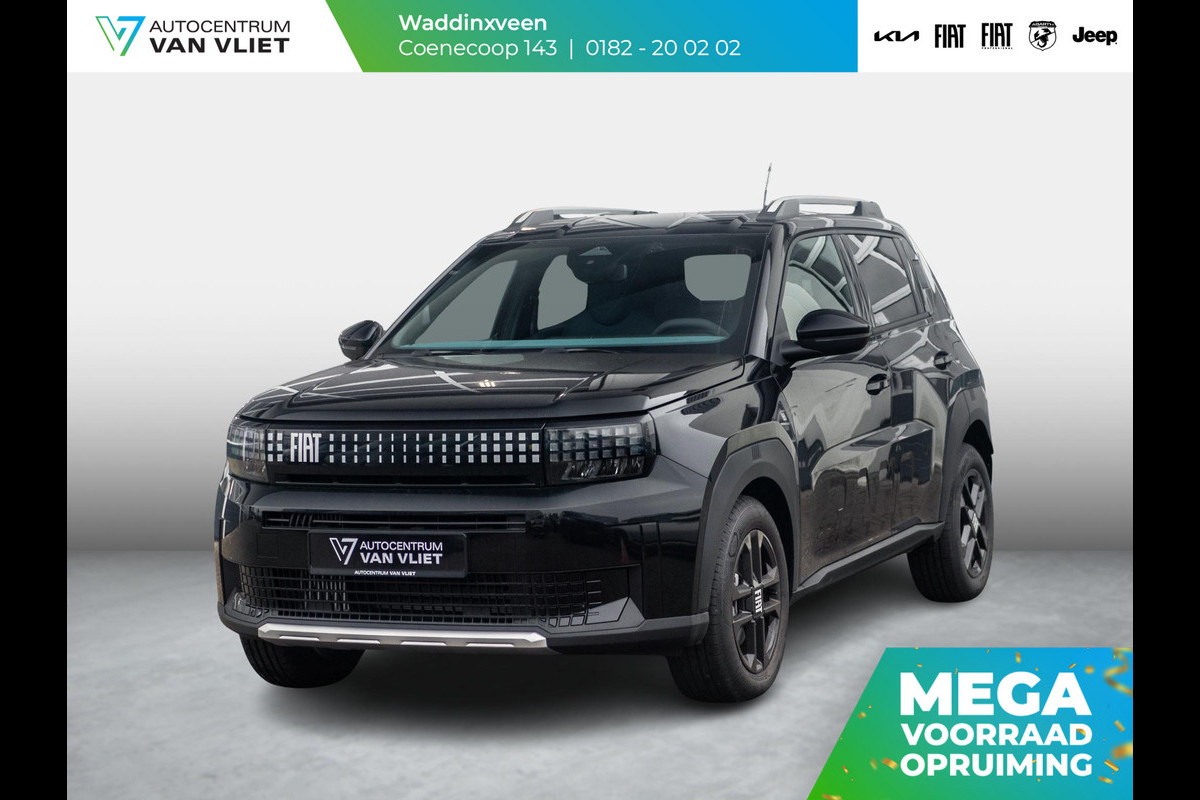 Fiat Grande Panda 1.2 Hybrid Edizione Nero | Automaat | PDC | Airco | Apple Carplay | Cruise | Pack Style |16" All Season banden