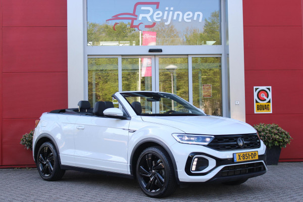 Volkswagen T-Roc Cabrio 1.5 TSI 150PK AUTOMAAT R-LINE BLACK STYLE | ACHTERUITRIJCAMERA | NAVIGATIE  | IQ LIGHT MATRIX KOPLAMPEN | DAB+ RADIO | DRAADLOOS APPLE CARPLAY/ANDROID AUTO | ADAPTIVE CRUISE CONTROL | STOEL/STUUR VERWARMING | 18" LICHTMETALEN VELGEN BLACK | PARKEERSENSOREN VOOR + ACHTER | VIRTUAL COCKPIT | DODEHOEK DETECTIE | R-LINE BEKLEDING | DAB+ RADIO |