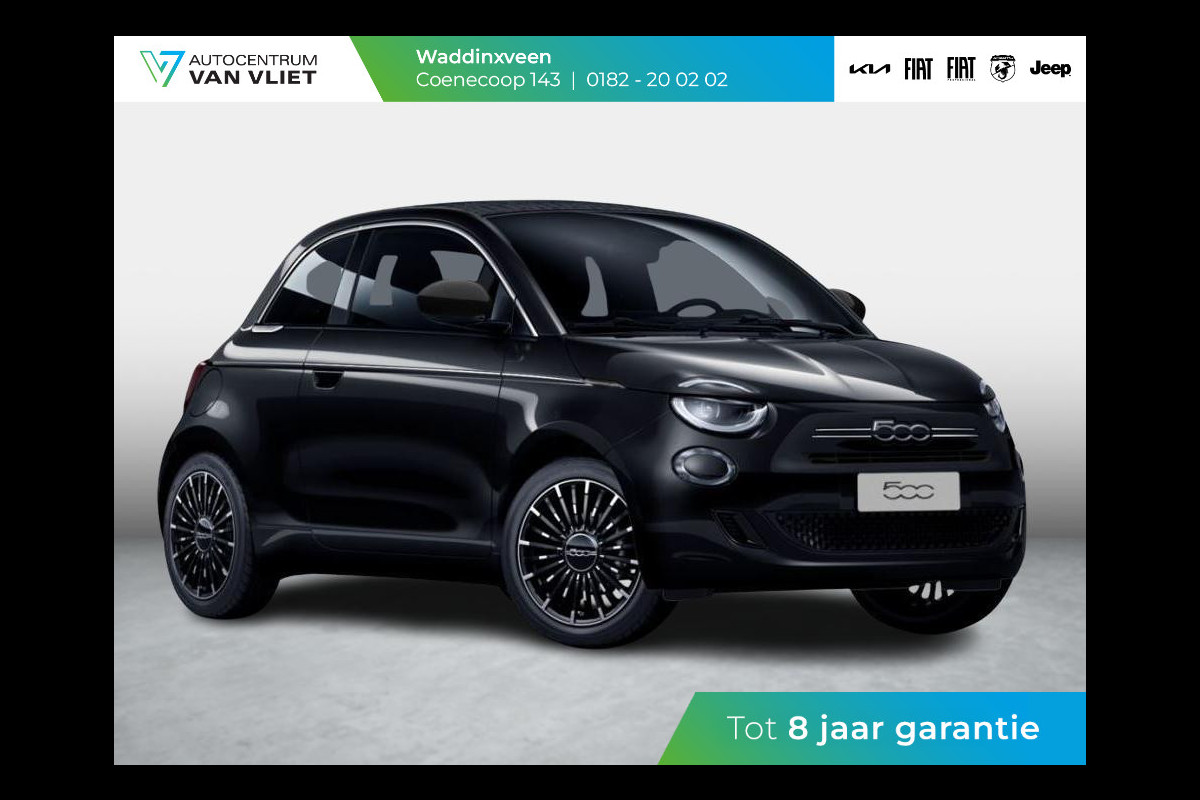 Fiat 500C Hybrid La Prima Cabrio | Clima | LED | PDC | JBL Premium Audio | 17" | Camera | Canneloni Ivory/Piombo interieur