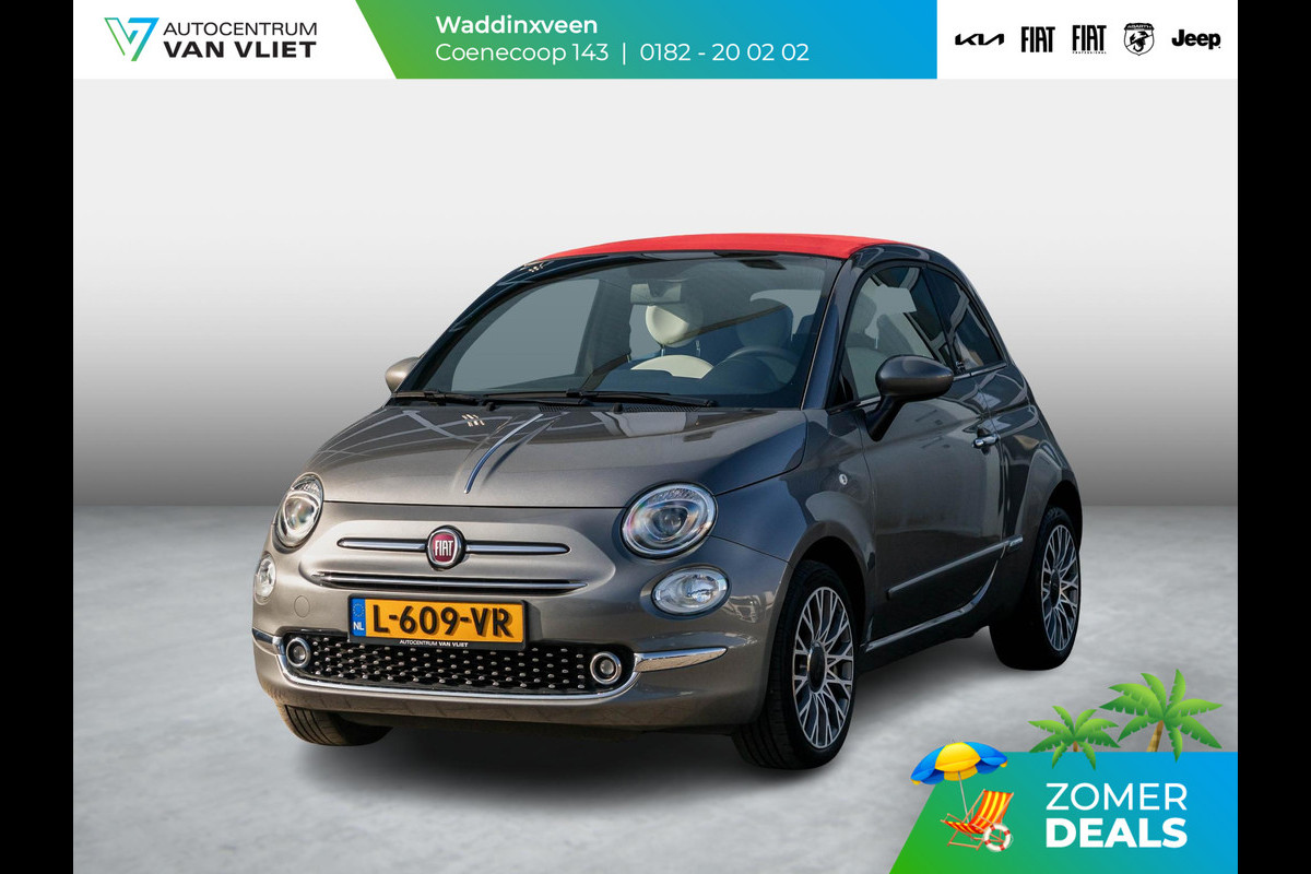Fiat 500C 1.2 Star l Rosso Cabriodak l Automaat