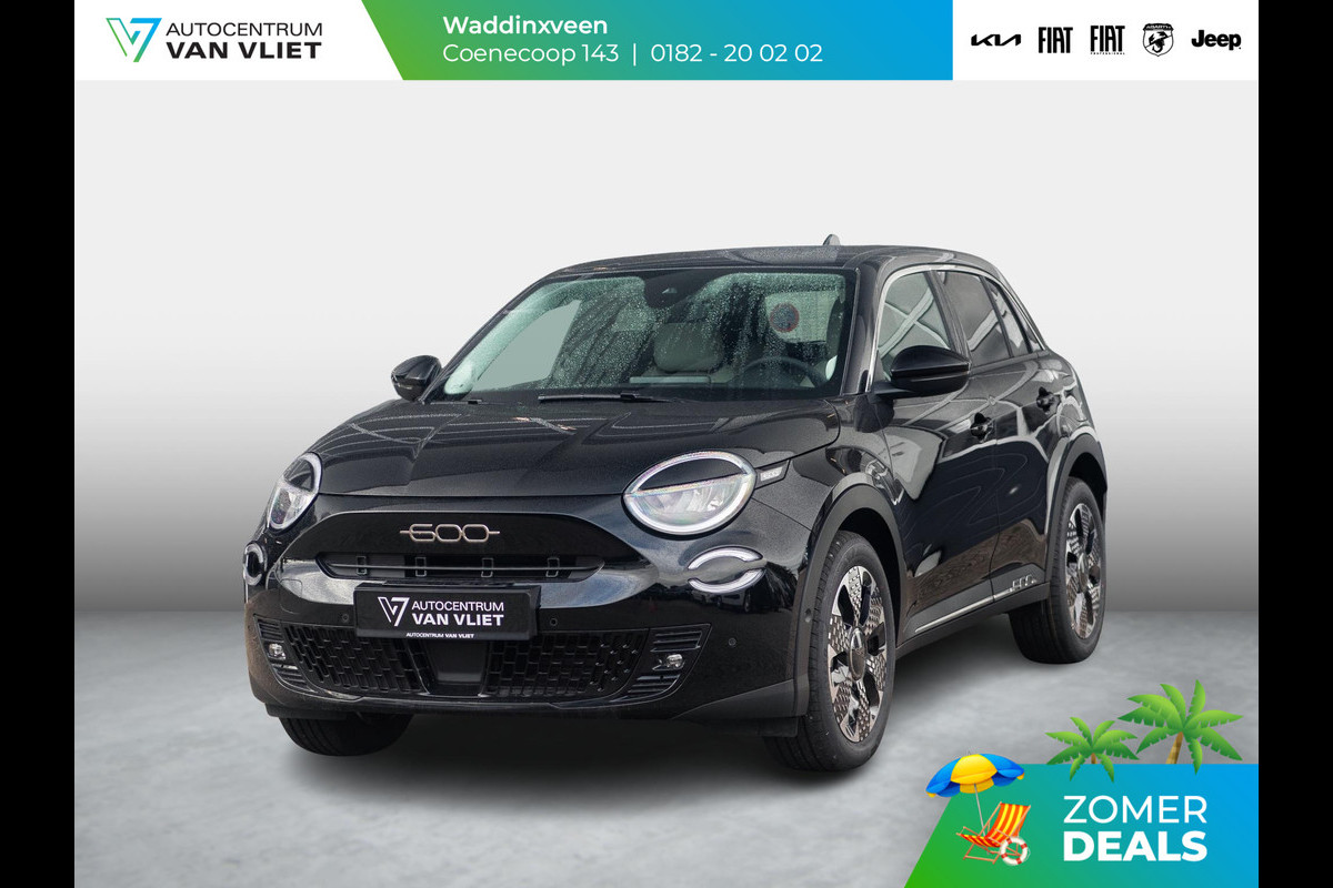 Fiat 600E La Prima 54 kWh | Carplay | Elek. Stoel | Stoelverwarming | Keyless | LED | Clima
