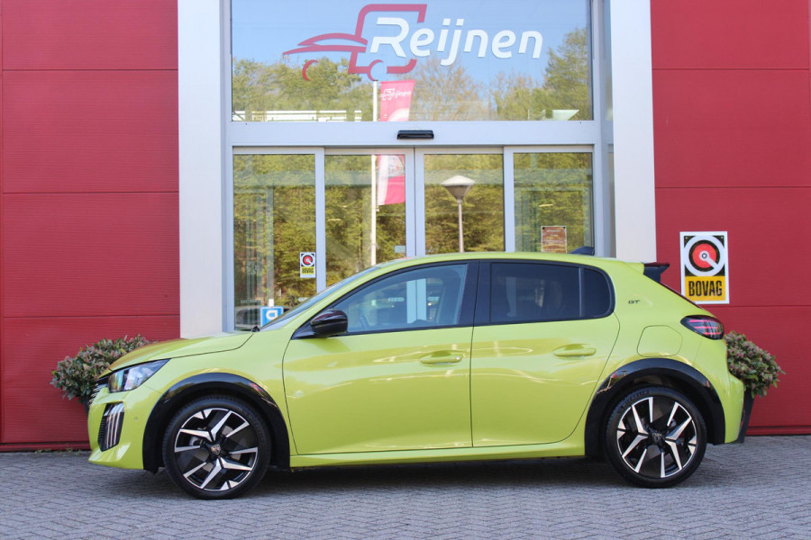 Peugeot 208 1.2 Hybrid 145PK AUTOMAAT GT | ALCANTARA "EXECUTIVE INTERIOR" (STOEL VERWARMING/ELEKTRISCH VERSTELBARE BESTUUDERSSTOEL MET MASSAGE FUNCTIE/ALCANTARA BEKLEDING | METAALLAK "JAUNE AGUENDA" | DRIVE ASSIST PLUS PACK (ADAPTIVE CRUISE CONTROL/STOP & GO FUNCTIE/LANE KEEPING/POSITIONING ASSIST) | 17" LICHTMETALEN VELGEN "YANAKA" | SFEER VERLICHTING IN 8 KLEUREN | KEYLESS ENTRY/START | DRAADLOZE APPLE CARPLAY/ANDROID AUTO | DRAADLOZE TELEFOONLADER | VISION & NAVIGATION PACK (NAVIGATIE/HD CAMERA VOOR EN ACHTER/DODEHOEK BEWAKING/INSTAPVERLICHTING | FULL LED KOPLAMPEN |
