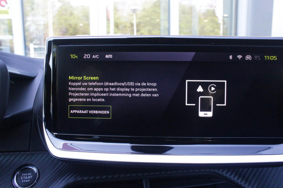 Peugeot 208 1.2 Hybrid 145PK AUTOMAAT GT | ALCANTARA "EXECUTIVE INTERIOR" (STOEL VERWARMING/ELEKTRISCH VERSTELBARE BESTUUDERSSTOEL MET MASSAGE FUNCTIE/ALCANTARA BEKLEDING | METAALLAK "JAUNE AGUENDA" | DRIVE ASSIST PLUS PACK (ADAPTIVE CRUISE CONTROL/STOP & GO FUNCTIE/LANE KEEPING/POSITIONING ASSIST) | 17" LICHTMETALEN VELGEN "YANAKA" | SFEER VERLICHTING IN 8 KLEUREN | KEYLESS ENTRY/START | DRAADLOZE APPLE CARPLAY/ANDROID AUTO | DRAADLOZE TELEFOONLADER | VISION & NAVIGATION PACK (NAVIGATIE/HD CAMERA VOOR EN ACHTER/DODEHOEK BEWAKING/INSTAPVERLICHTING | FULL LED KOPLAMPEN |