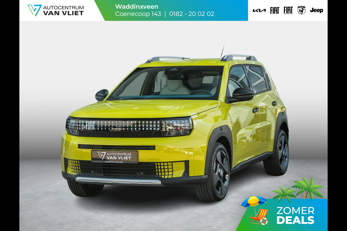 Fiat Grande Panda La Prima 11 kW 44 kWh | Uit voorraad leverbaar | Clima | Cruise | Camera | Apple Carplay | 17" | Navi | Winter Pack