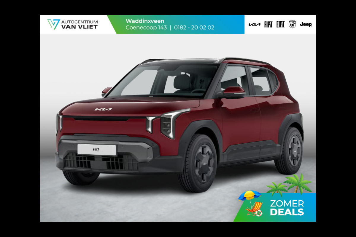 Kia EV2 Air 42.2 kWh 5p. | Uit voorraad leverbaar ! | Actieprijs * | Clima | Adapt. cruise | Navi | Dakrails | 16" | Stoel&Stuur Verwarming | Apple Carplay