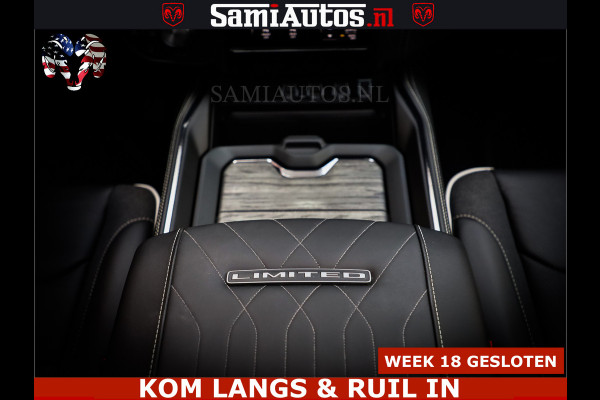 Dodge Ram 1500 Limited Night High Output 540HP 706Nm | Massage + Full Option | De Meest Luxe en Volle Pick-Up in zijn Klasse | Comfortabele Dubbele Cabine met Royale 5 Zitplaatsen | BPM vrij | Nu Leverbaar uit Voorraad | Voorraad Nr 2351 - 7478