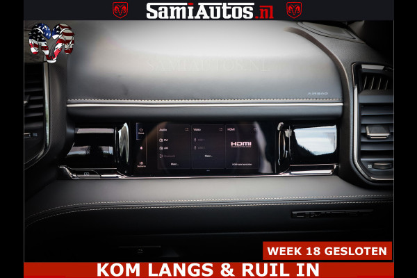 Dodge Ram 1500 Limited Night High Output 540HP 706Nm | Massage + Full Option | De Meest Luxe en Volle Pick-Up in zijn Klasse | Comfortabele Dubbele Cabine met Royale 5 Zitplaatsen | BPM vrij | Nu Leverbaar uit Voorraad | Voorraad Nr 2351 - 7478