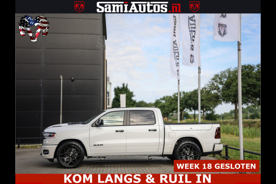 Dodge Ram 1500 Limited Night High Output 540HP 706Nm | Massage + Full Option | De Meest Luxe en Volle Pick-Up in zijn Klasse | Comfortabele Dubbele Cabine met Royale 5 Zitplaatsen | BPM vrij | Nu Leverbaar uit Voorraad | Voorraad Nr 2351 - 7478