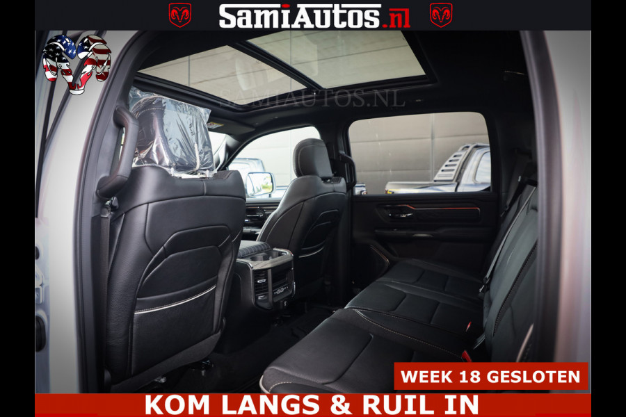 Dodge Ram 1500 Limited Night High Output 540HP 706Nm | Massage + Full Option | De Meest Luxe en Volle Pick-Up in zijn Klasse | Comfortabele Dubbele Cabine met Royale 5 Zitplaatsen | BPM vrij | Nu Leverbaar uit Voorraad | Voorraad Nr 2351 - 7478