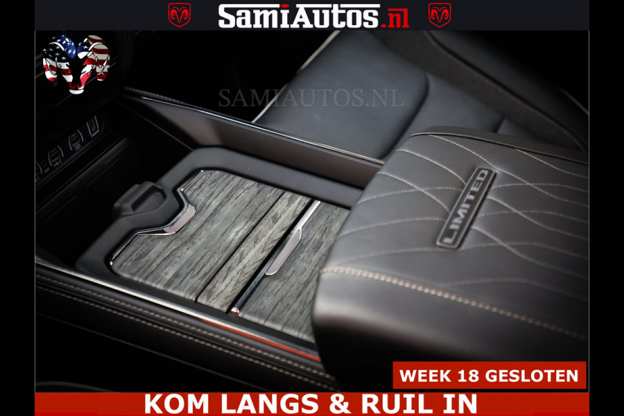 Dodge Ram 1500 Limited Night High Output 540HP 706Nm | Massage + Full Option | De Meest Luxe en Volle Pick-Up in zijn Klasse | Comfortabele Dubbele Cabine met Royale 5 Zitplaatsen | BPM vrij | Nu Leverbaar uit Voorraad | Voorraad Nr 2351 - 7478