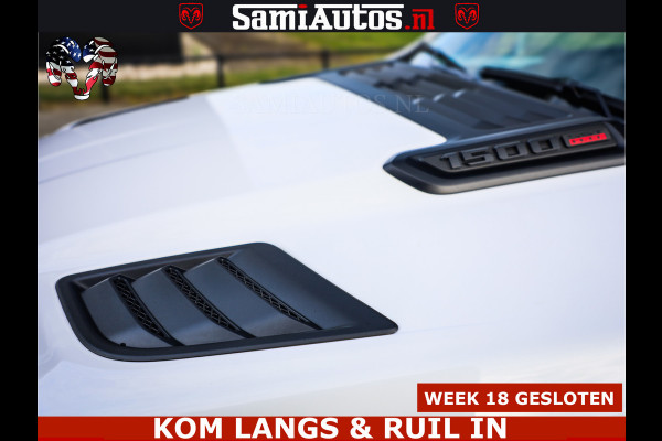 Dodge Ram 1500 Limited Night High Output 540HP 706Nm | Massage + Full Option | De Meest Luxe en Volle Pick-Up in zijn Klasse | Comfortabele Dubbele Cabine met Royale 5 Zitplaatsen | BPM vrij | Nu Leverbaar uit Voorraad | Voorraad Nr 2351 - 7478