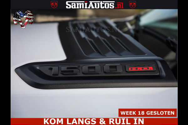 Dodge Ram 1500 Limited Night High Output 540HP 706Nm | Massage + Full Option | De Meest Luxe en Volle Pick-Up in zijn Klasse | Comfortabele Dubbele Cabine met Royale 5 Zitplaatsen | BPM vrij | Nu Leverbaar uit Voorraad | Voorraad Nr 2351 - 7478