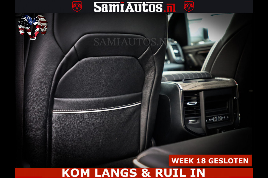 Dodge Ram 1500 Limited Night High Output 540HP 706Nm | Massage + Full Option | De Meest Luxe en Volle Pick-Up in zijn Klasse | Comfortabele Dubbele Cabine met Royale 5 Zitplaatsen | BPM vrij | Nu Leverbaar uit Voorraad | Voorraad Nr 2351 - 7478