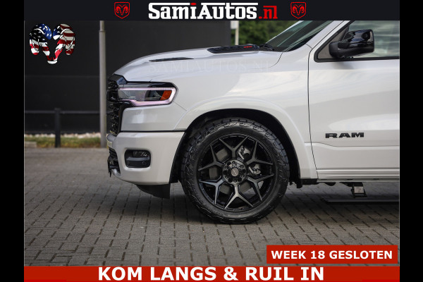 Dodge Ram 1500 Limited Night High Output 540HP 706Nm | Massage + Full Option | De Meest Luxe en Volle Pick-Up in zijn Klasse | Comfortabele Dubbele Cabine met Royale 5 Zitplaatsen | BPM vrij | Nu Leverbaar uit Voorraad | Voorraad Nr 2351 - 7478