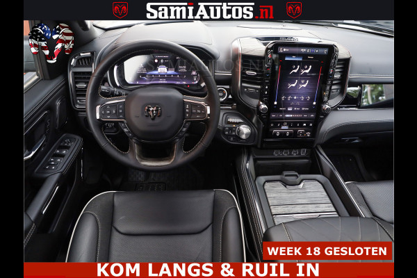 Dodge Ram 1500 Limited Night High Output 540HP 706Nm | Massage + Full Option | De Meest Luxe en Volle Pick-Up in zijn Klasse | Comfortabele Dubbele Cabine met Royale 5 Zitplaatsen | BPM vrij | Nu Leverbaar uit Voorraad | Voorraad Nr 2351 - 7478
