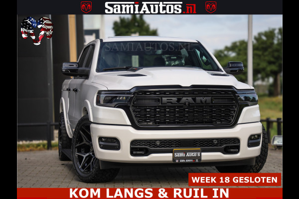 Dodge Ram 1500 Limited Night High Output 540HP 706Nm | Massage + Full Option | De Meest Luxe en Volle Pick-Up in zijn Klasse | Comfortabele Dubbele Cabine met Royale 5 Zitplaatsen | BPM vrij | Nu Leverbaar uit Voorraad | Voorraad Nr 2351 - 7478