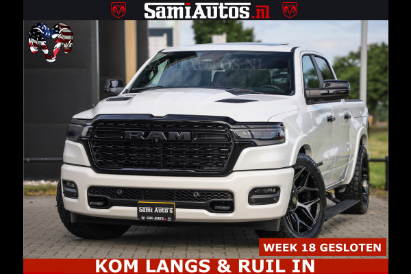Dodge Ram 1500 Limited Night High Output 540HP 706Nm | Massage + Full Option | De Meest Luxe en Volle Pick-Up in zijn Klasse | Comfortabele Dubbele Cabine met Royale 5 Zitplaatsen | BPM vrij | Nu Leverbaar uit Voorraad | Voorraad Nr 2351 - 7478
