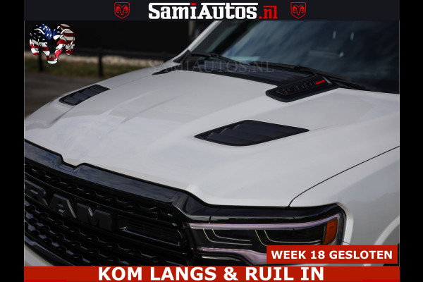 Dodge Ram 1500 Limited Night High Output 540HP 706Nm | Massage + Full Option | De Meest Luxe en Volle Pick-Up in zijn Klasse | Comfortabele Dubbele Cabine met Royale 5 Zitplaatsen | BPM vrij | Nu Leverbaar uit Voorraad | Voorraad Nr 2351 - 7478